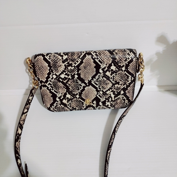 Ralph Lauren snake print crossbody bag - Picture 2 of 8